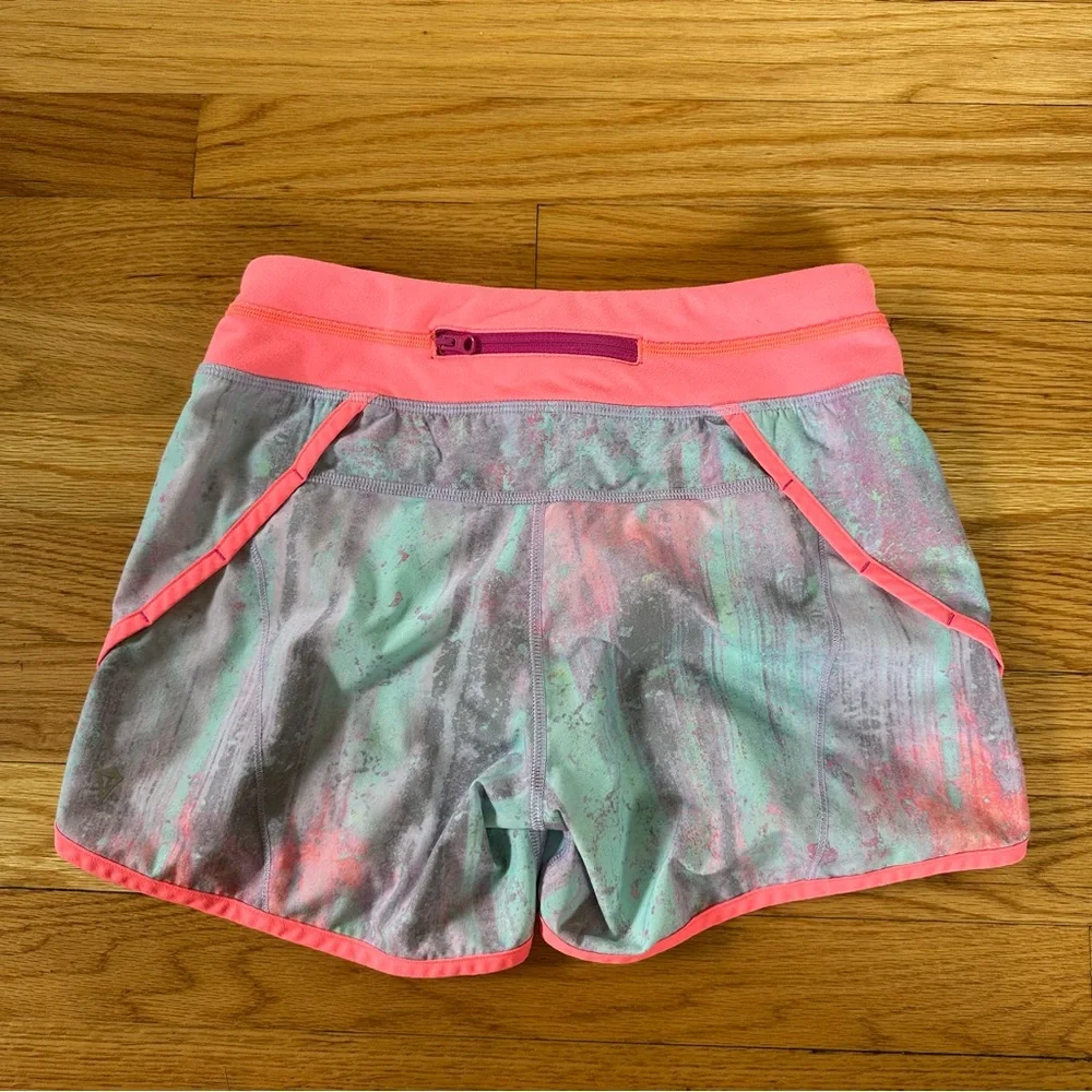 Ivivva by Lululemon Relay Racer Running Shorts Girls Size 12
